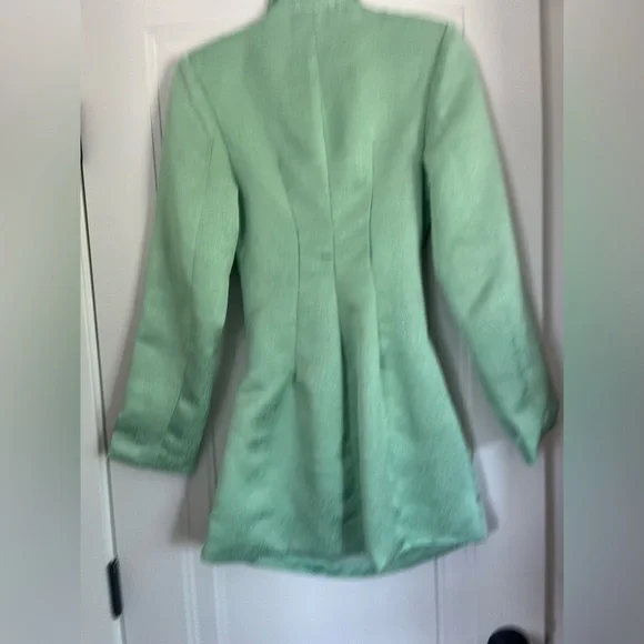 NWT $262 Revolve Atoir The Emily Collared Blazer Dress in Malachite Green - S - Picture 6 of 7